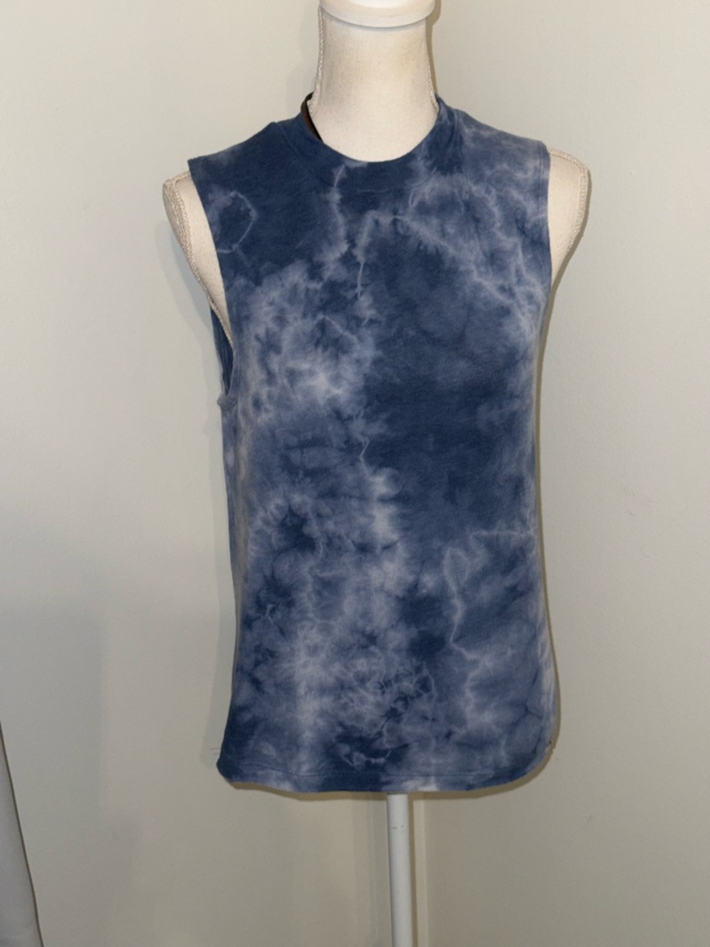 Spiritual Gangster Blue Tie-Dye Muscle Tank